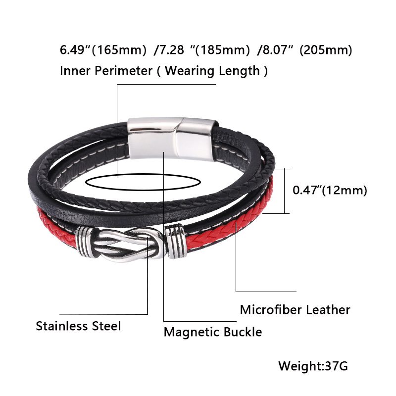 Viking Warrior Infinity Bracelet