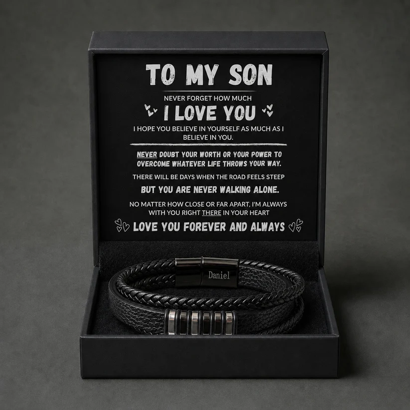 To My Son - You Are Never Walking Alone Bracelet