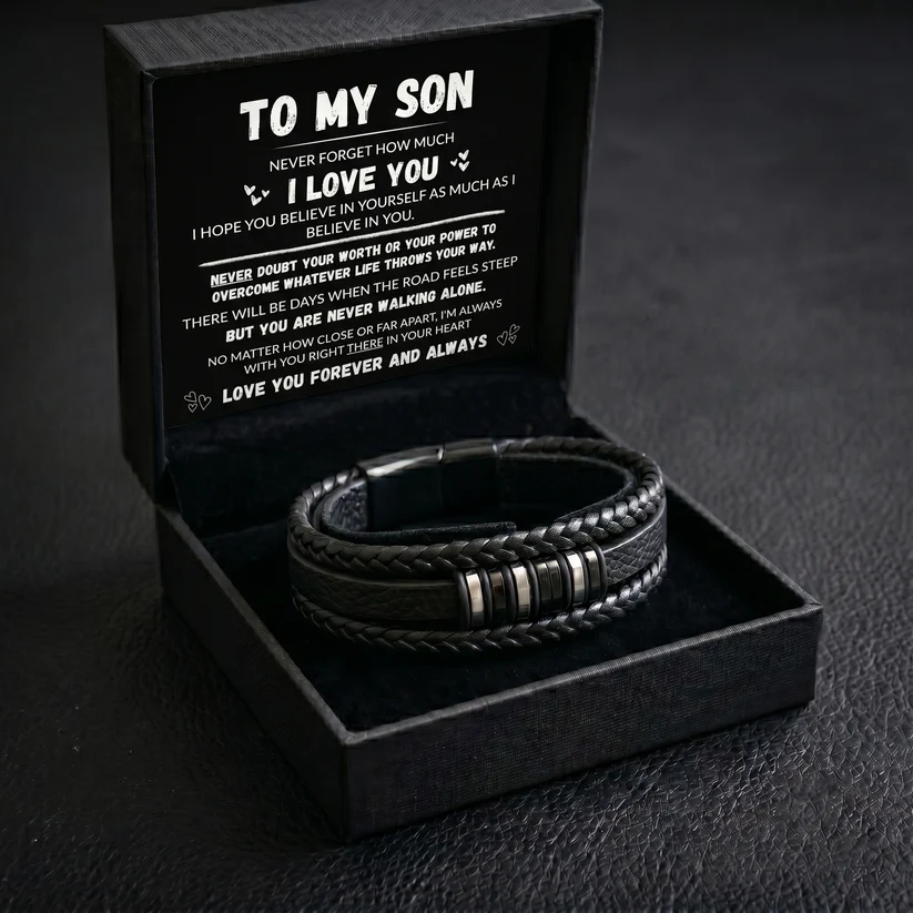 To My Son - You Are Never Walking Alone Bracelet