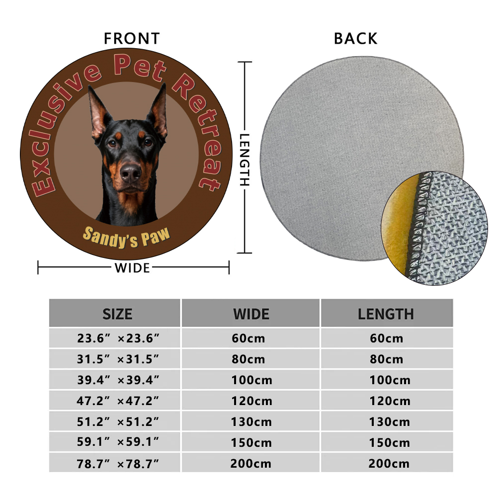 Custom Pet Rugs — Soft & Cozy Faux Cashmere