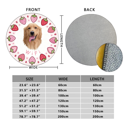 Custom Pet Rugs — Soft & Cozy Faux Cashmere