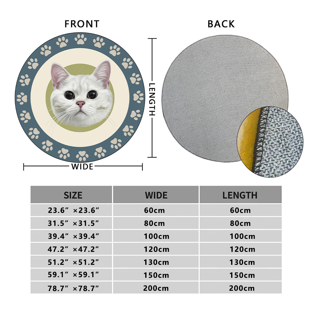 Custom Pet Rugs — Soft & Cozy Faux Cashmere