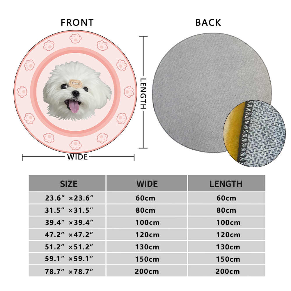 Custom Pet Rugs — Soft & Cozy Faux Cashmere