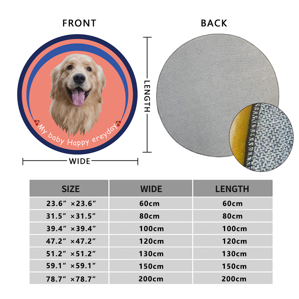 Custom Pet Rugs — Soft & Cozy Faux Cashmere