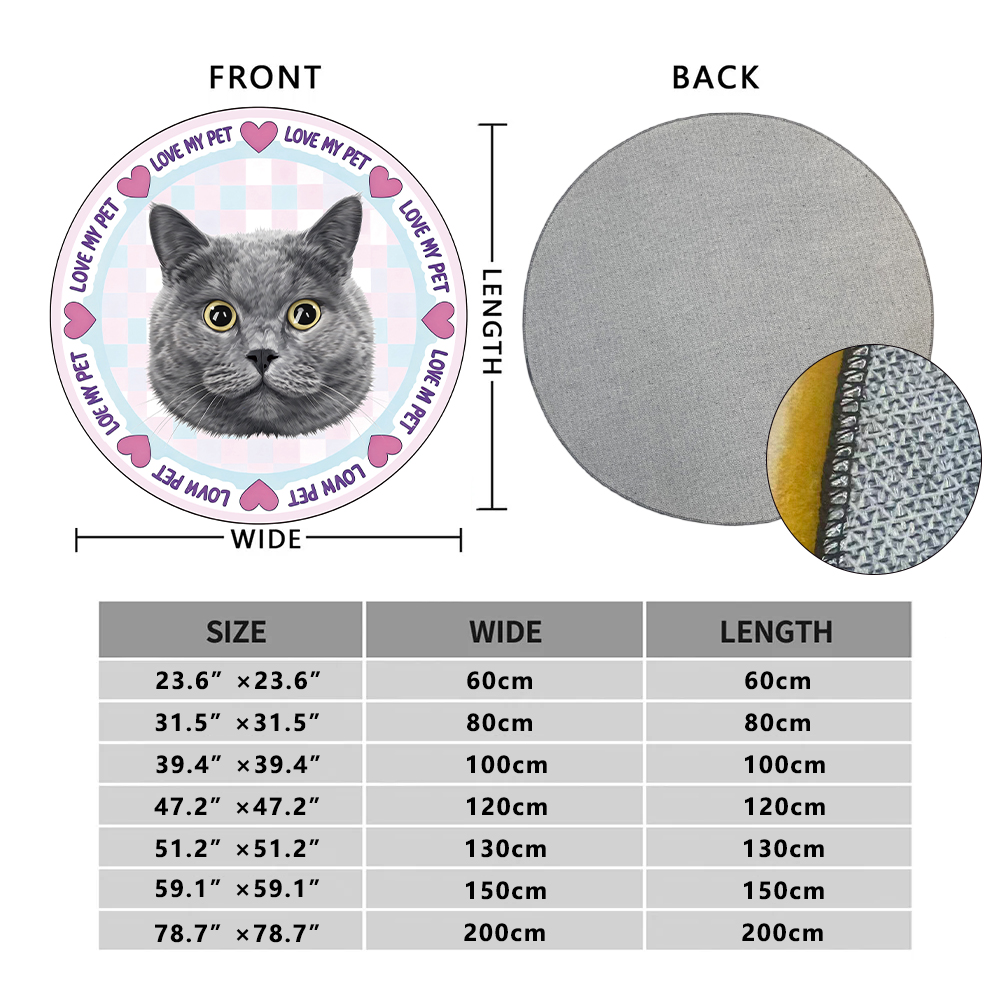 Custom Pet Rugs — Soft & Cozy Faux Cashmere