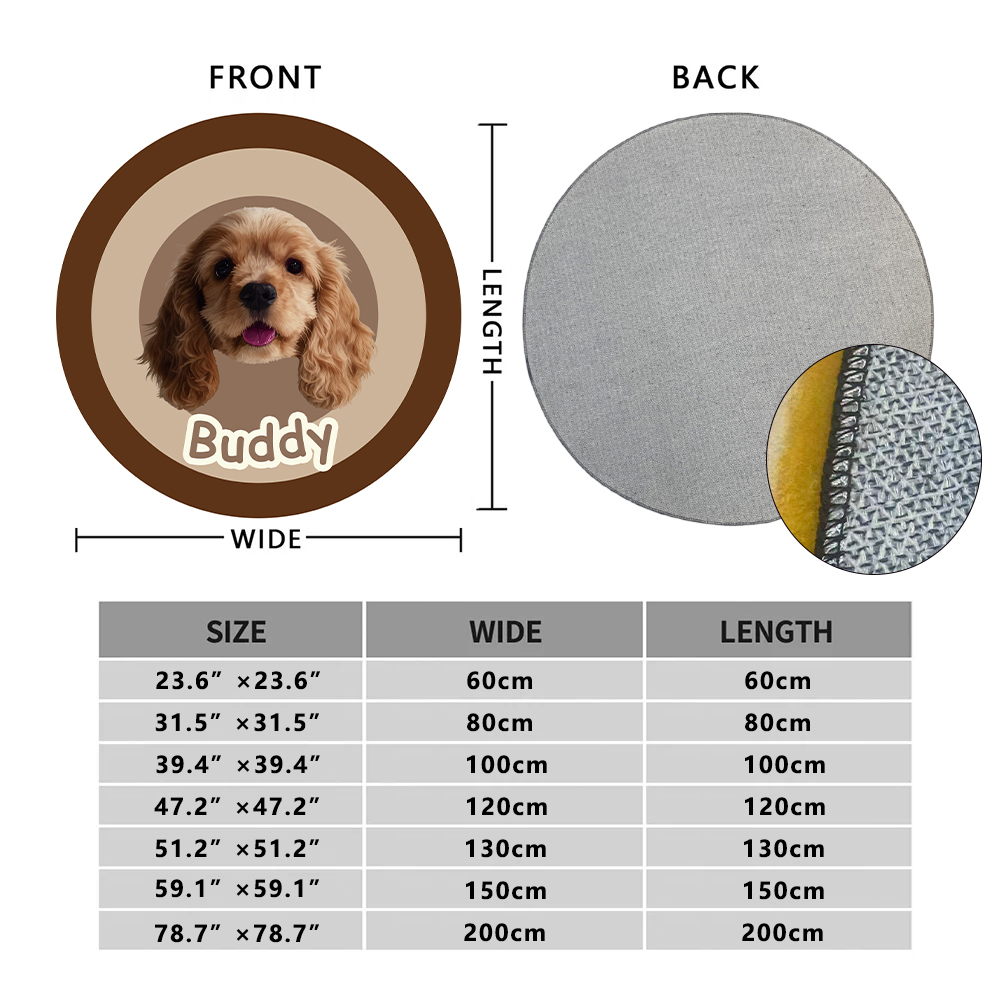 Custom Pet Rugs — Soft & Cozy Faux Cashmere