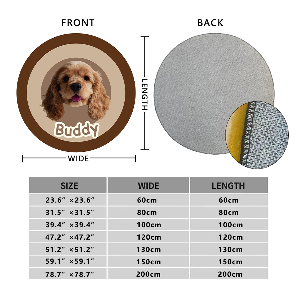 Custom Pet Rugs — Soft & Cozy Faux Cashmere