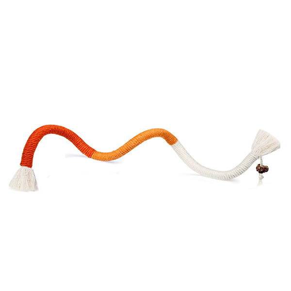 Cat Chew Ropes 4Pcs, Cat Toys for Indoor Cats with Refillable Natural 