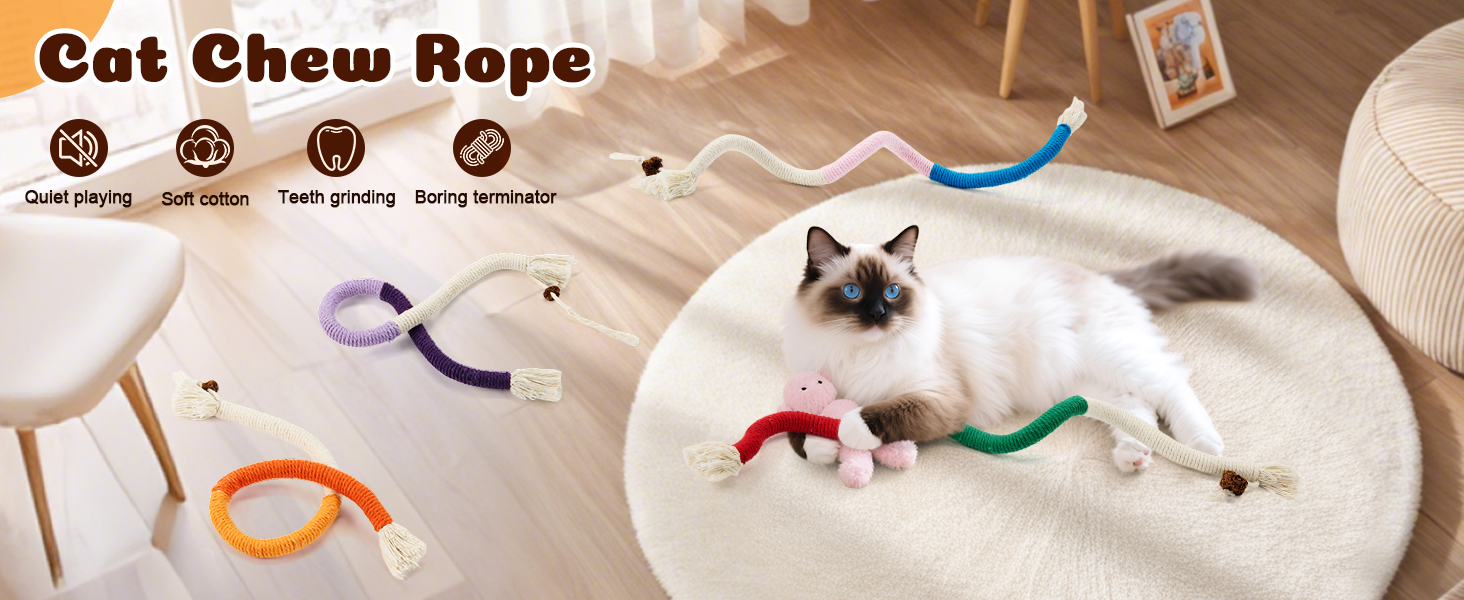 cat chew rope