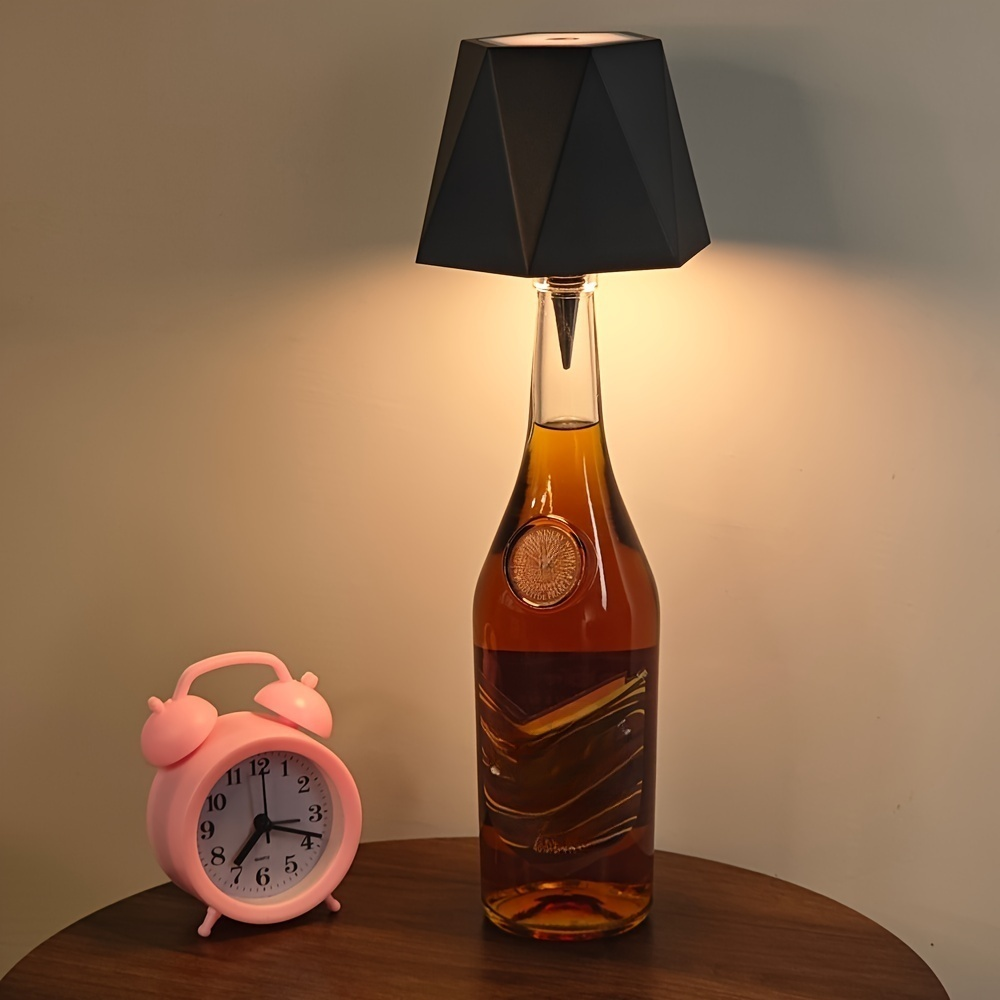 Creative Wine Bottle LED Lights for Bar Restaurant Decoration Cordless Home Decor Bottle Cap Table L