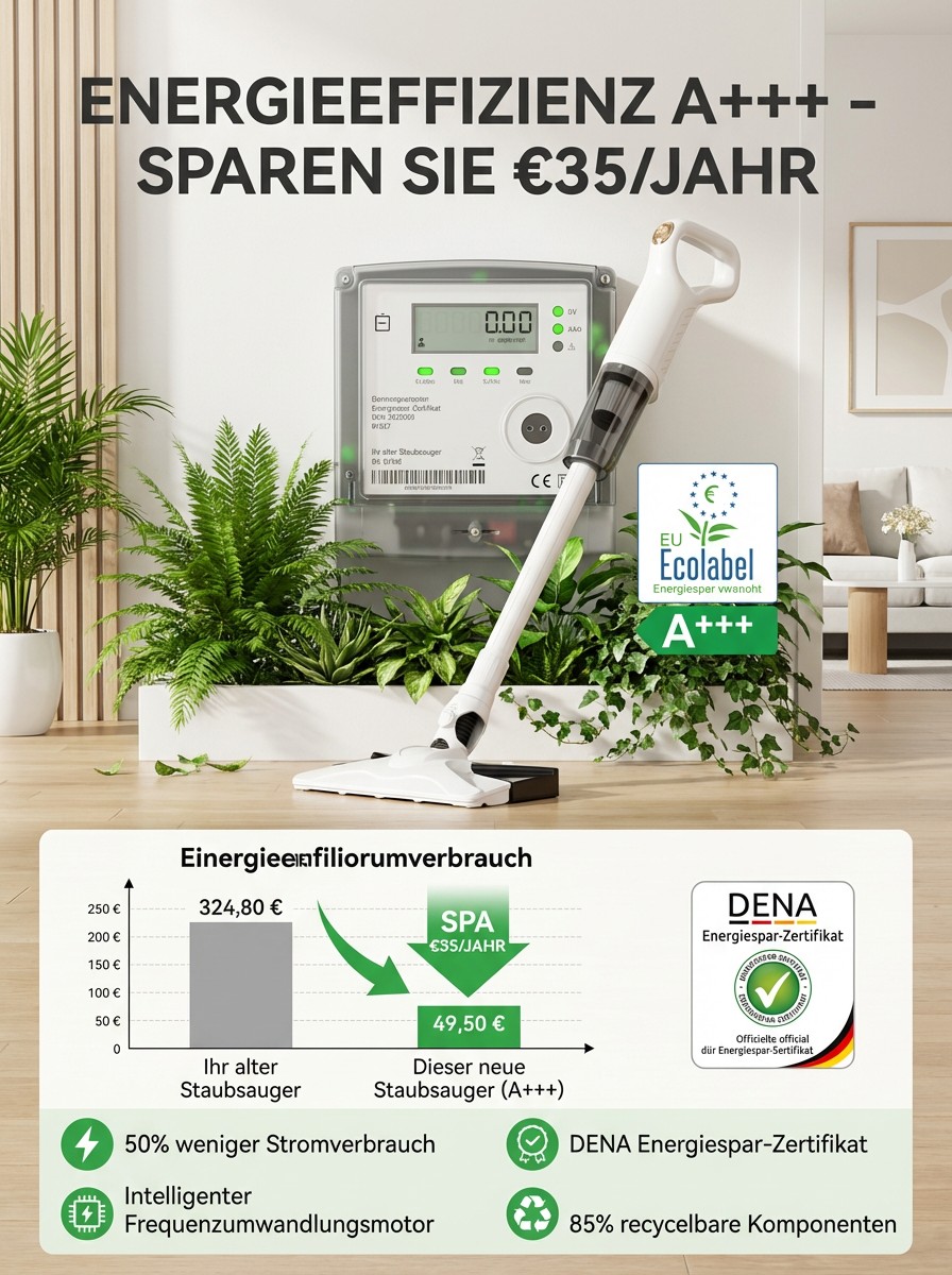 2-in-1 Staub- & Bodenreiniger | 99,9 % Milbenentfernung & Desinfektion