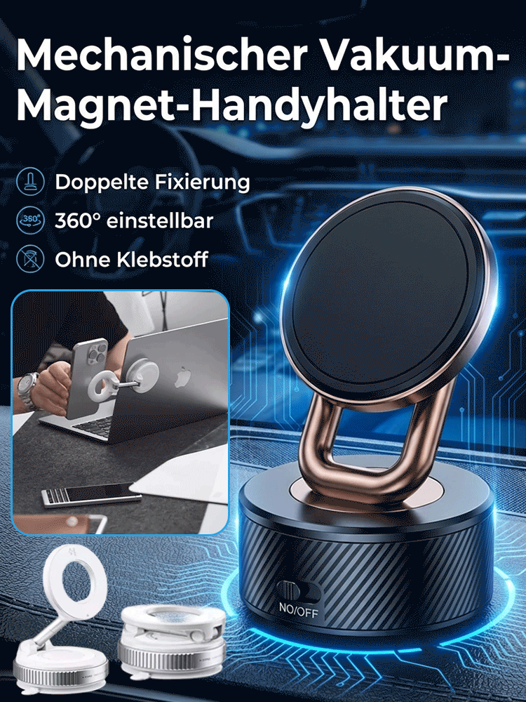Vakuum-Magnet-Halter 360° Drehbare Handyhalterung