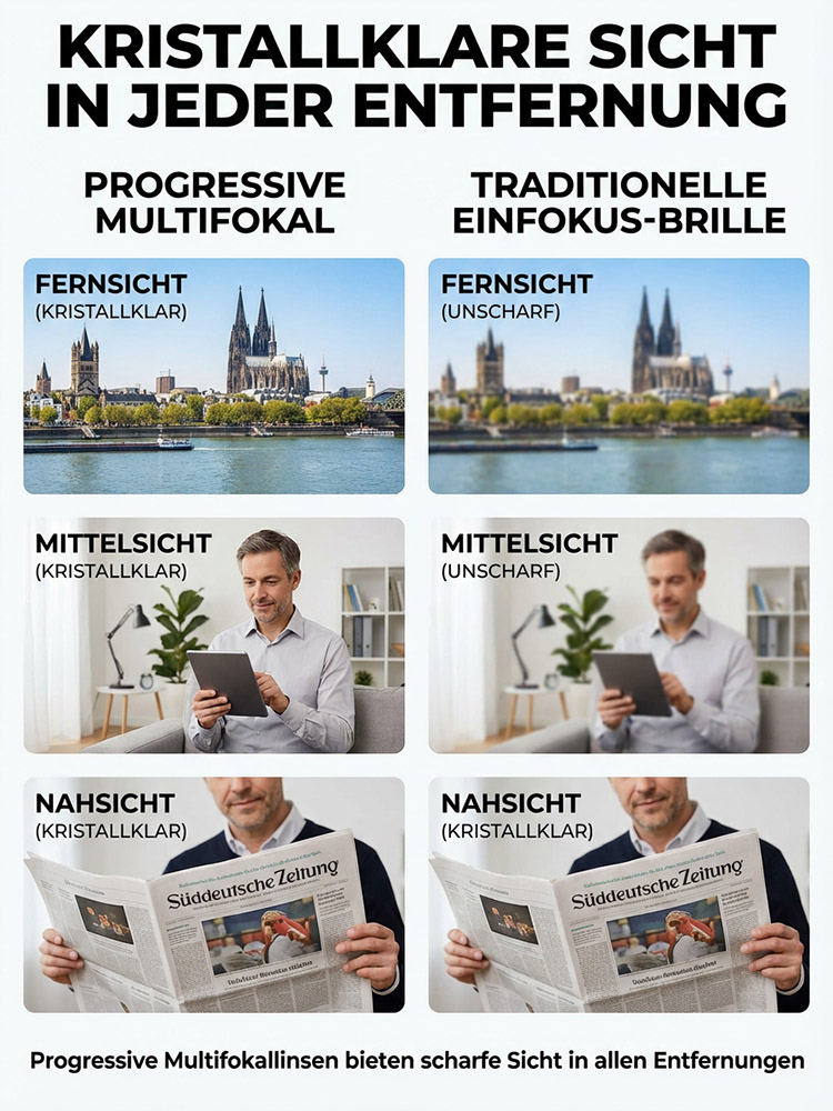 Farbwechselnde intelligente faltbare Lesebrille