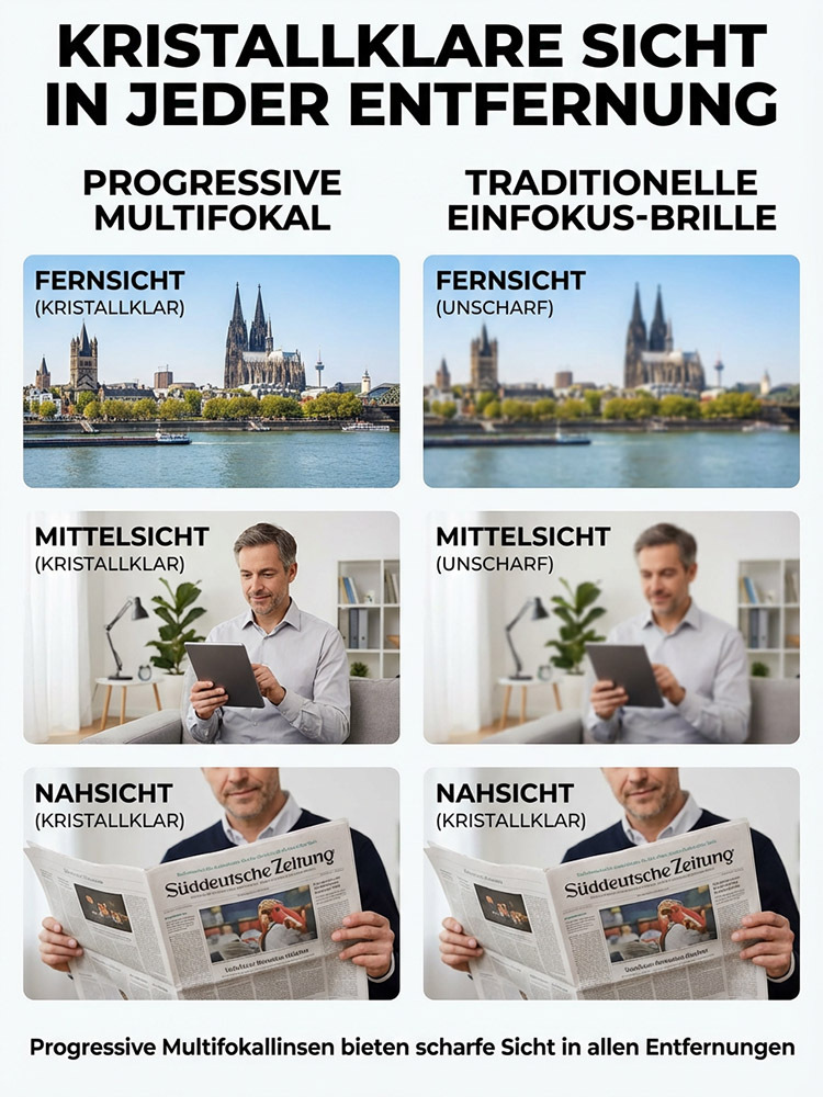 Farbwechselnde intelligente faltbare Lesebrille