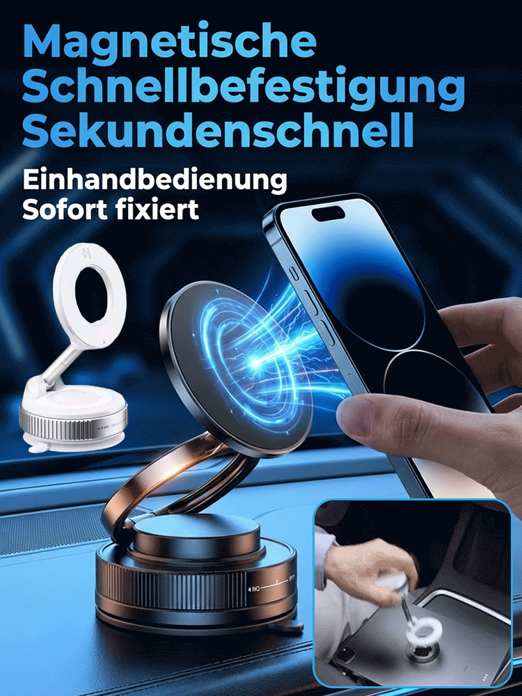 Vakuum-Magnet-Halter 360° Drehbare Handyhalterung