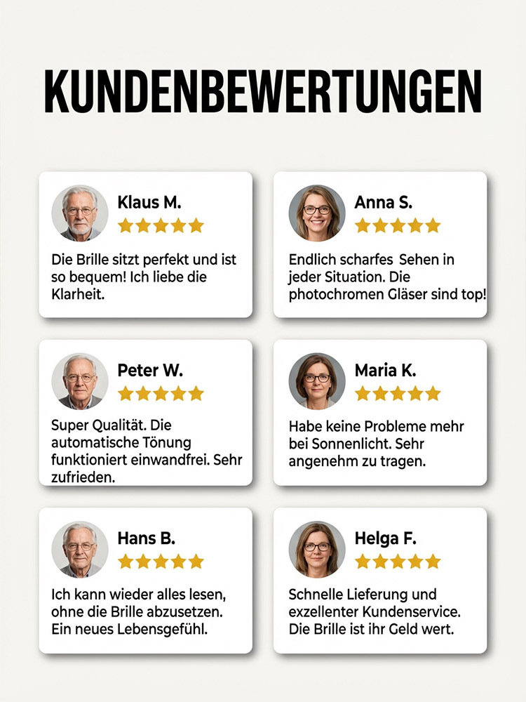 Farbwechselnde intelligente faltbare Lesebrille