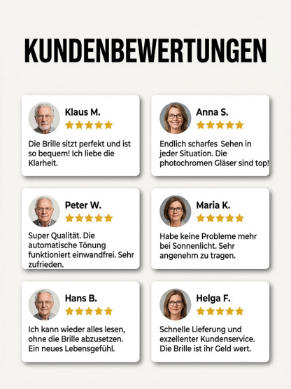 Farbwechselnde intelligente faltbare Lesebrille