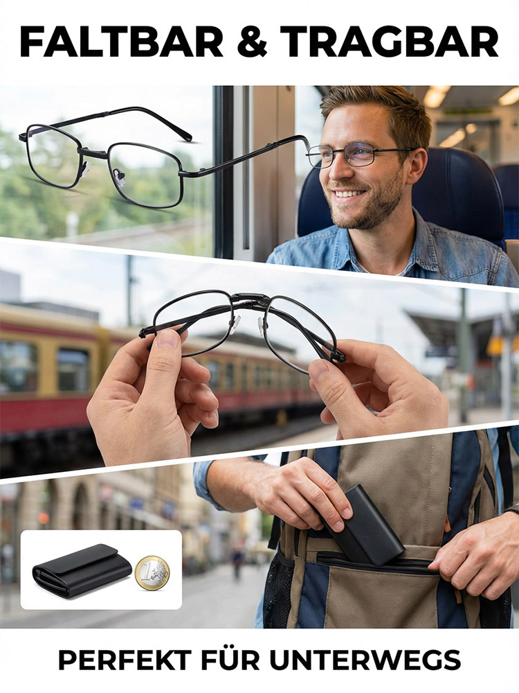 Farbwechselnde intelligente faltbare Lesebrille