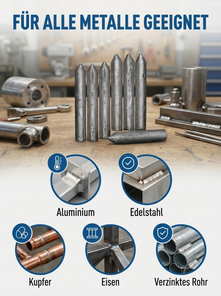 Universelle Reparatur Niedertemperaturschweißstäbe - 3000 Stück pro Karton Bestellung