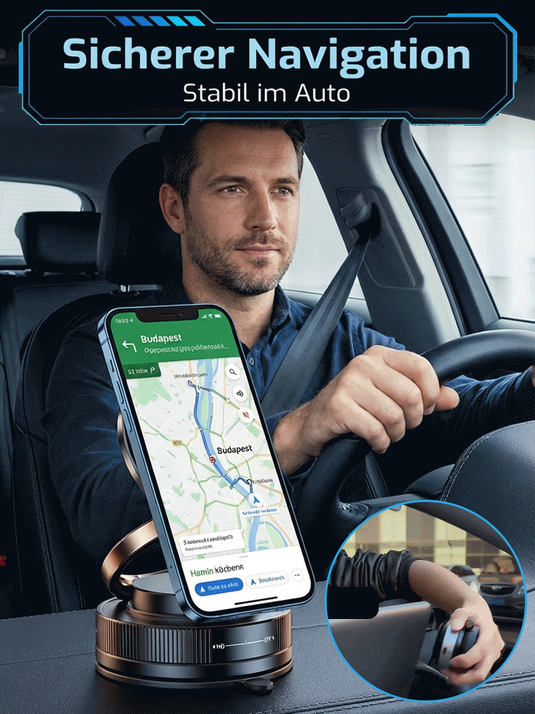 Vakuum-Magnet-Halter 360° Drehbare Handyhalterung