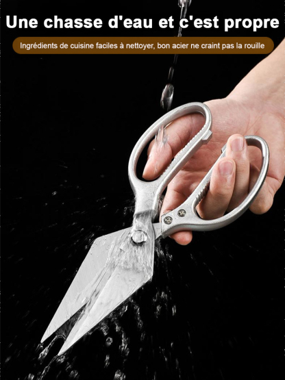 Coupe-os en acier inoxydable pour poulet (poignée en plastique