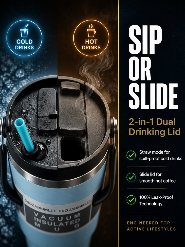 【1200ml large capacity】Insulated Ice Master Cup