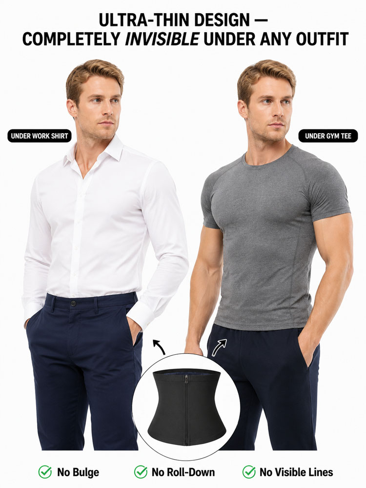 【Waist instantly tightened by 5cm】Sweat-shaping waist belt