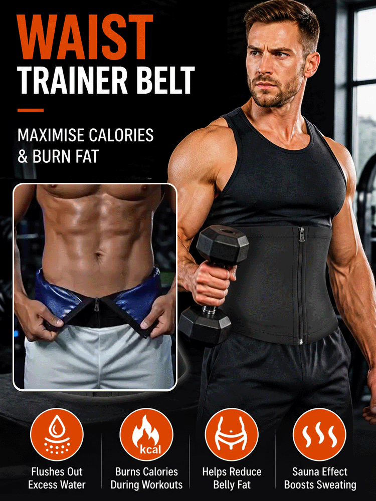 【Waist instantly tightened by 5cm】Sweat-shaping waist belt