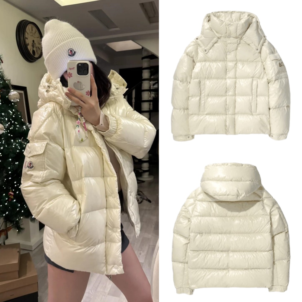 몽클레르 마야 70 쇼트 다운 자켓 스노우플레이크 화이트  H2-091-1A00256-5969T-070