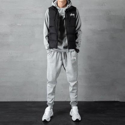 STUthtSSY 파카&팬츠&베스트삼点세트