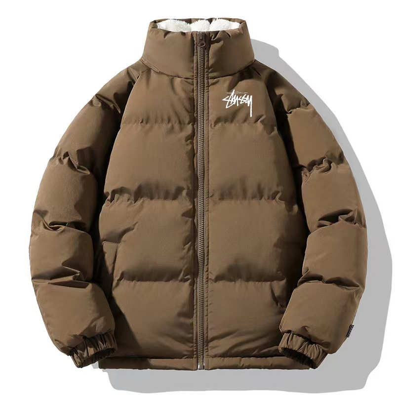 STUSSY 후리스/두꺼운 쿠스루/램워르/다운자켓트방풍 및 방한(유니섹스)