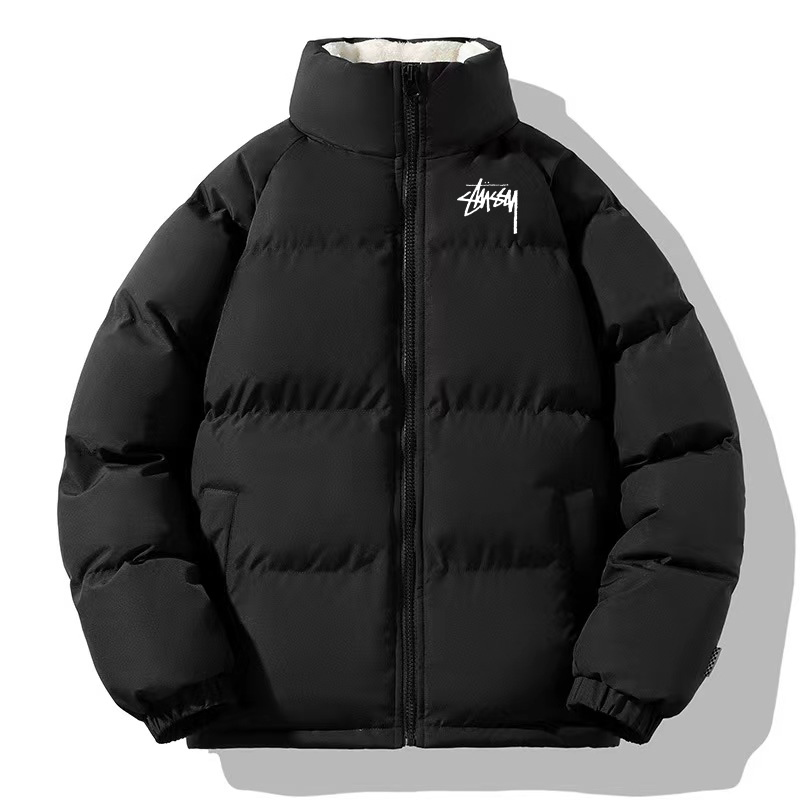 STUSSY 후리스/두꺼운 쿠스루/램워르/다운자켓트방풍 및 방한(유니섹스)