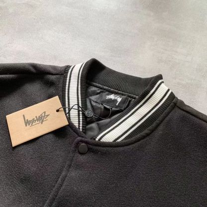 Stuthtssy 스테이시 베이스볼 재킷