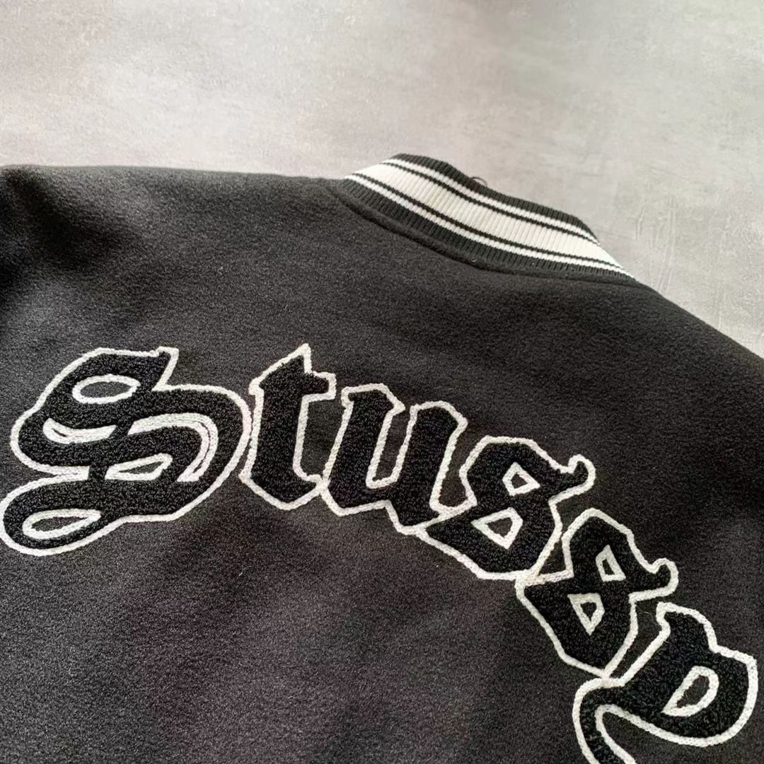 Stuthtssy 스테이시 베이스볼 재킷