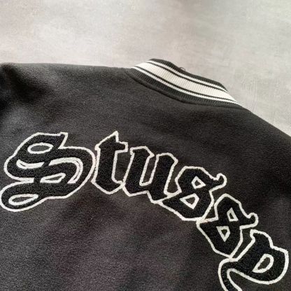 Stuthtssy 스테이시 베이스볼 재킷