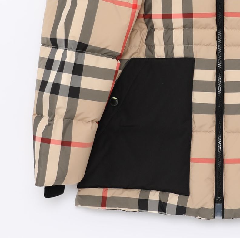 Burbthterry【セール】■国内発■チェックのダウンジャケット/DOWN JACKET