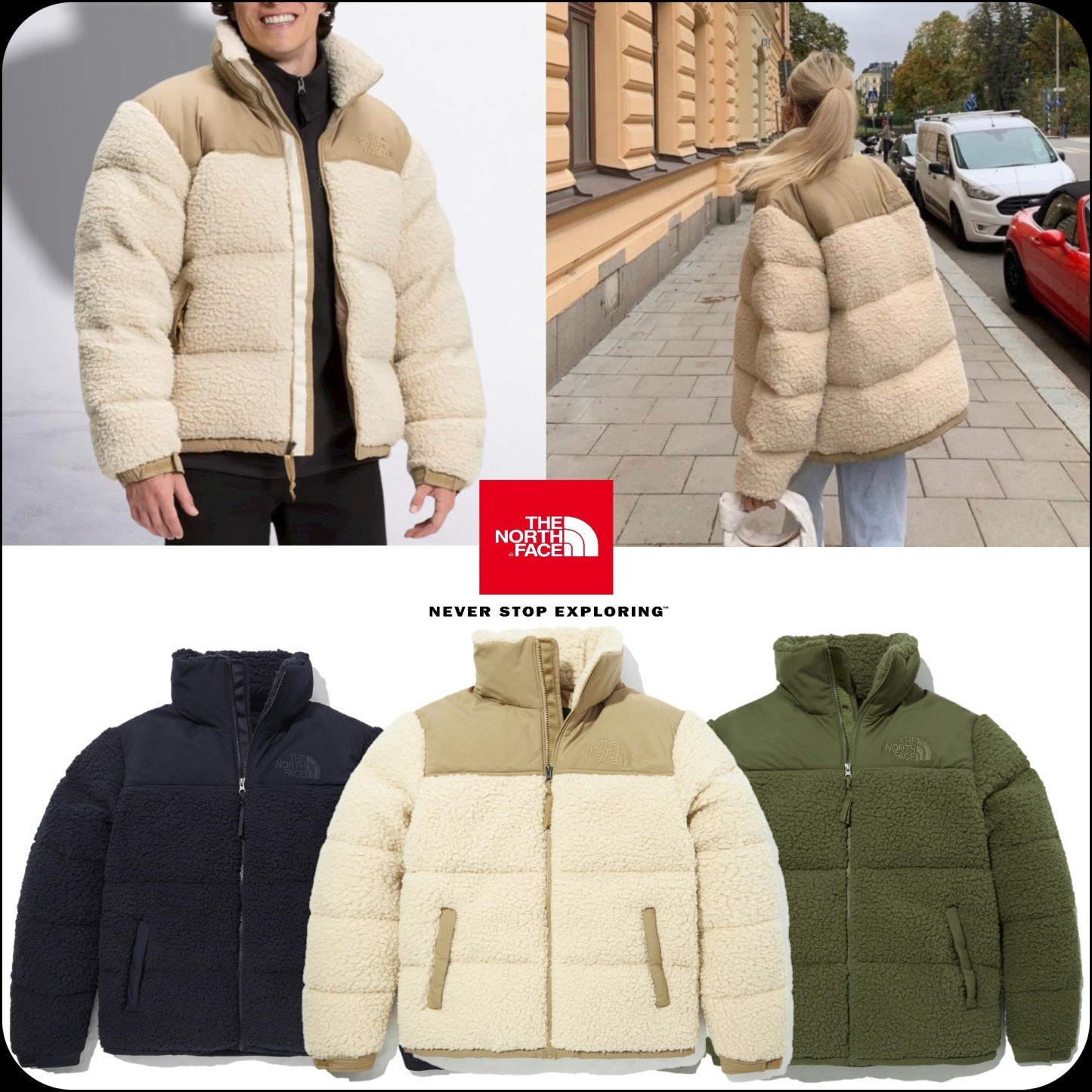 [THthtE NORthtTH FAthtCE]★M'S SHERPA NUPTSE JACKET