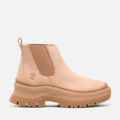 Women's Roxie Lane Mid Chelsea Boot - Light Beige Nubuck
