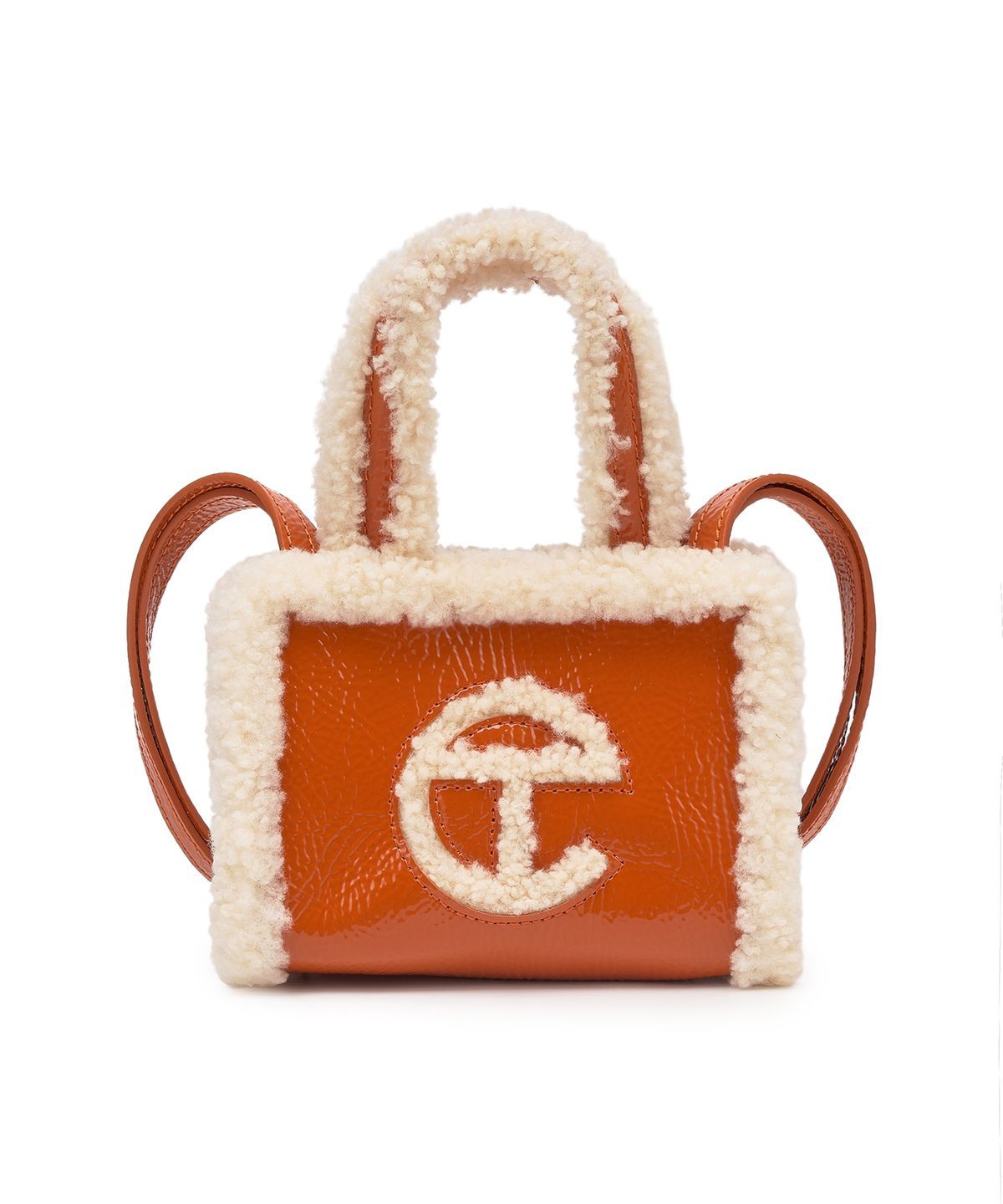 [무료반품]UthtGG X TELthtFAR 쇼퍼백 크링클 스몰 W - 스파이시 펌킨