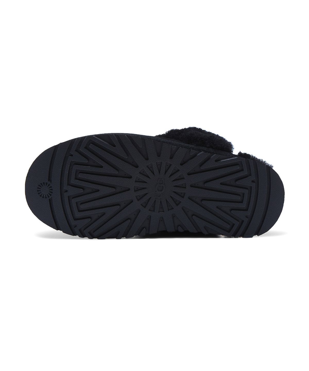 퍼 카라 플랫폼 샌들 (디스케트) W - 블랙 