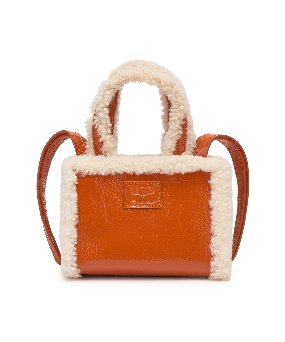 [무료반품]UthtGG X TELthtFAR 쇼퍼백 크링클 스몰 W - 스파이시 펌킨