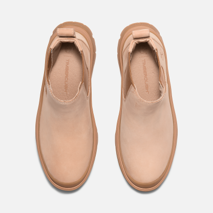 Women's Roxie Lane Mid Chelsea Boot - Light Beige Nubuck