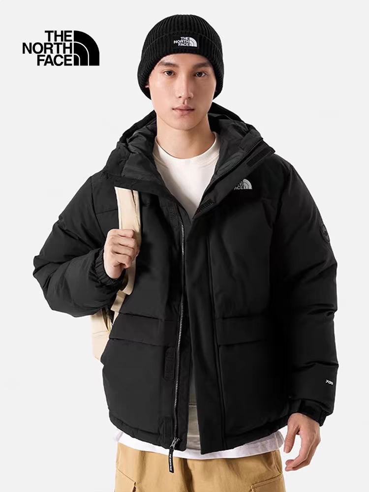 【Ththte Northtth Fathtce】2025년 가을 겨울 신작 스타일 후드 첨부 다운 재킷