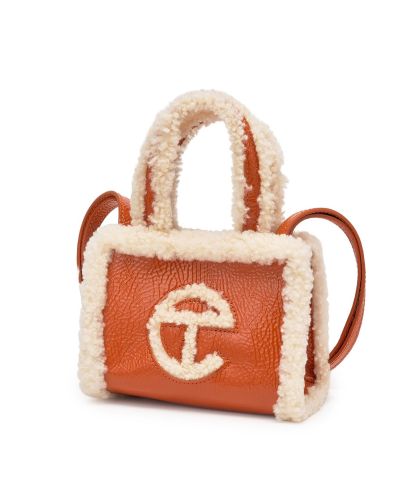 [무료반품]UthtGG X TELthtFAR 쇼퍼백 크링클 스몰 W - 스파이시 펌킨