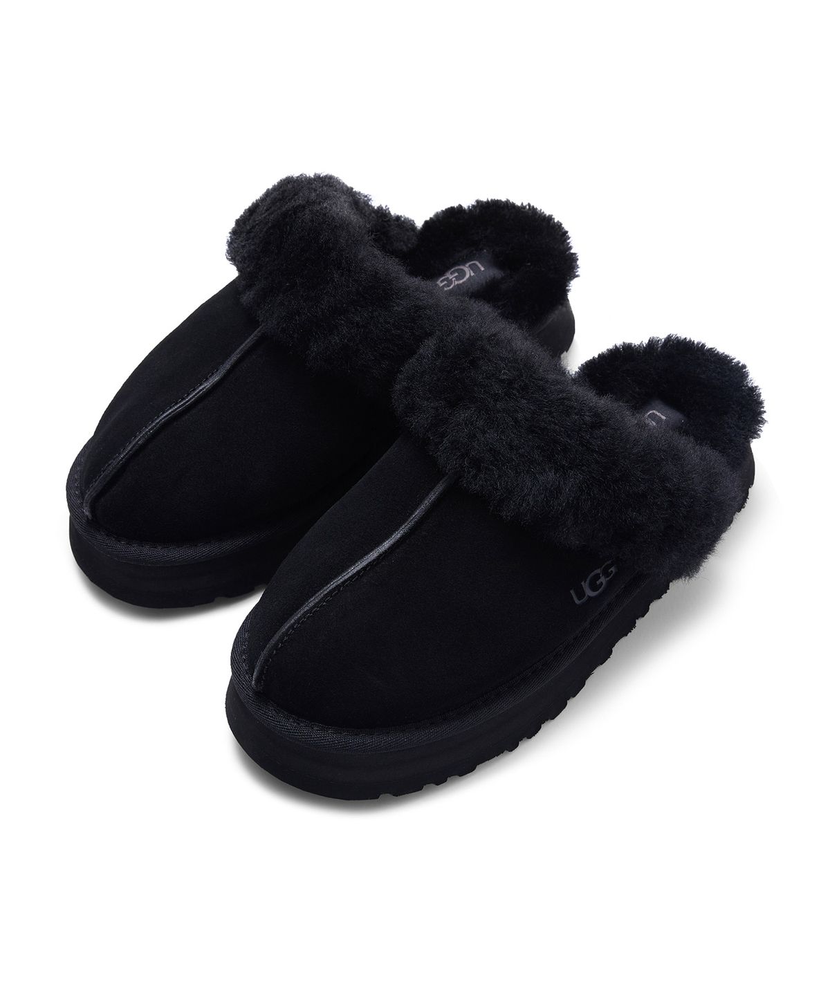 퍼 카라 플랫폼 샌들 (디스케트) W - 블랙 