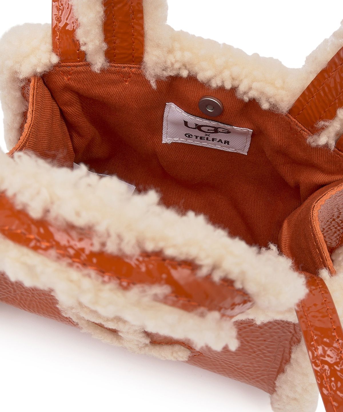 [무료반품]UthtGG X TELthtFAR 쇼퍼백 크링클 스몰 W - 스파이시 펌킨