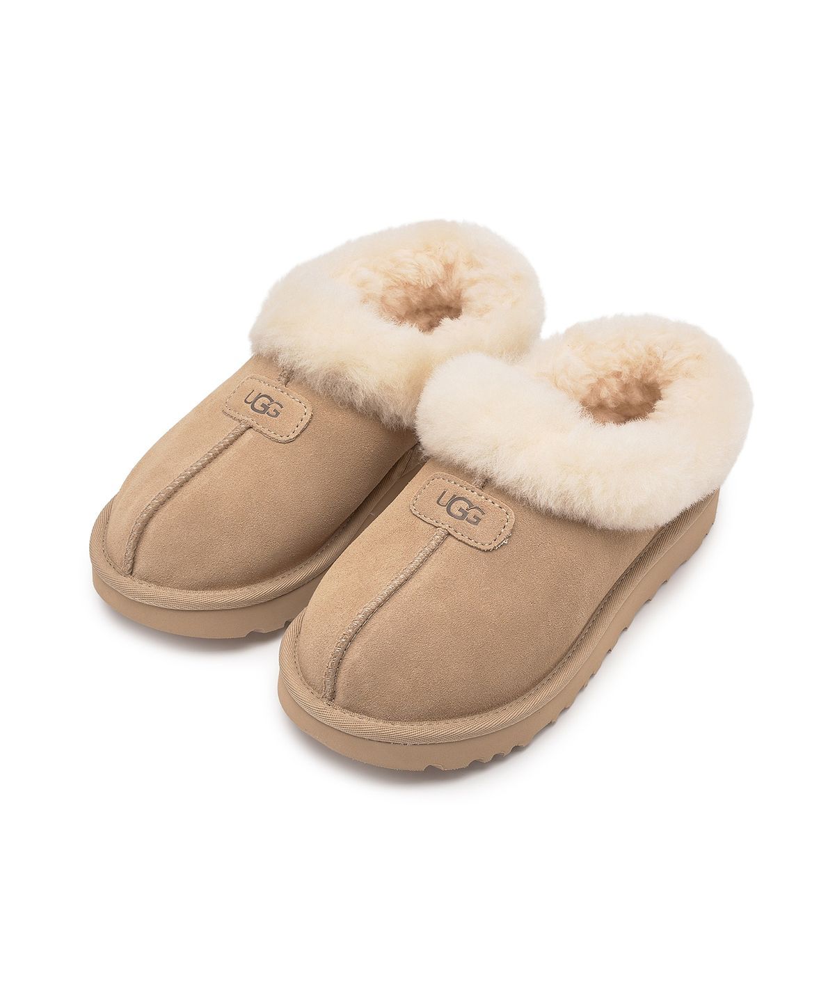 [무료반품]퍼 카라 스웨이드 슬립온 슈즈(타제트)) W