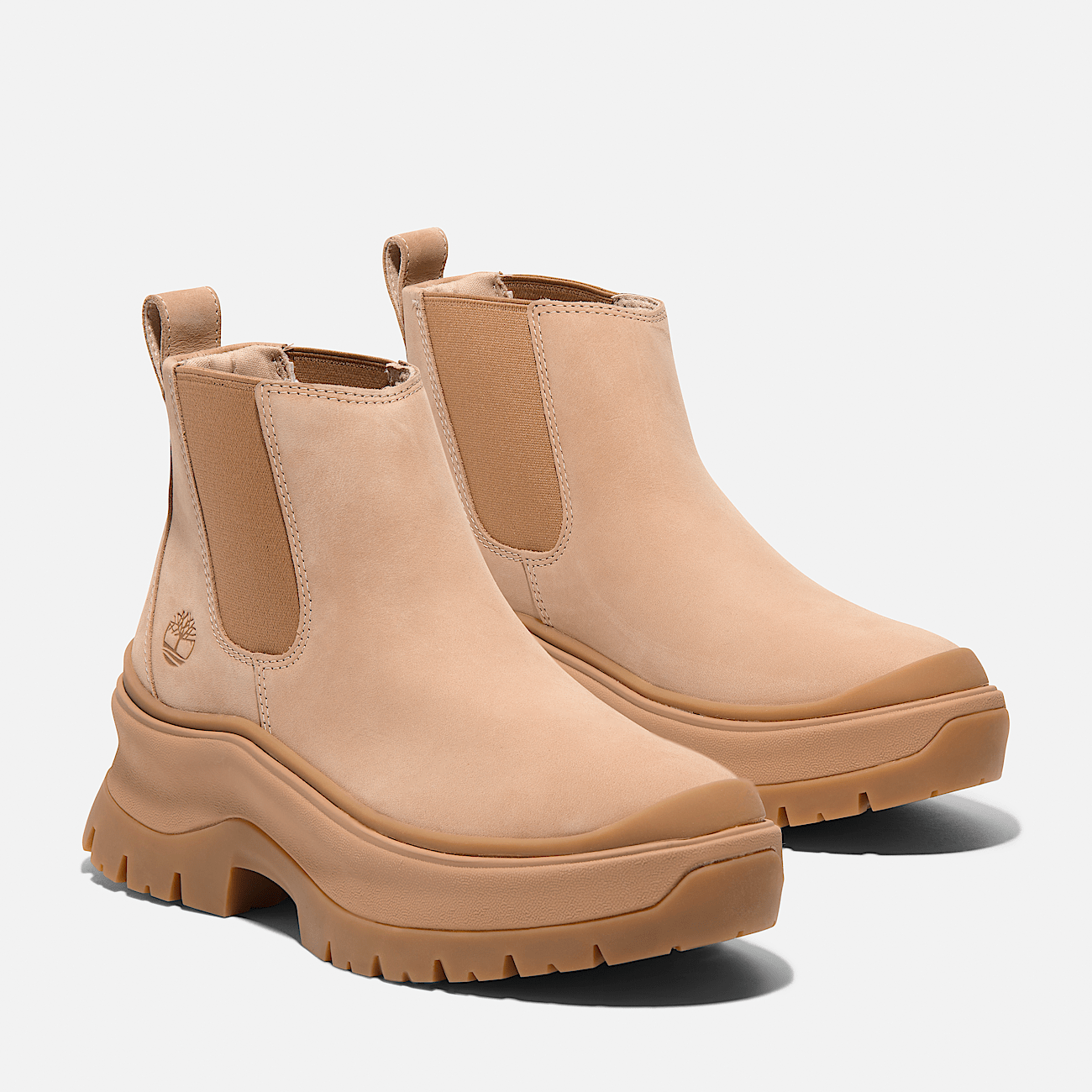 Women's Roxie Lane Mid Chelsea Boot - Light Beige Nubuck