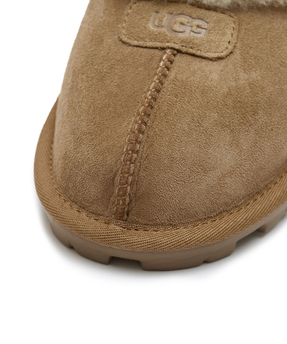 [무료반품]퍼 카라 스웨이드 슬리퍼 (코케트) W - 체스넛 