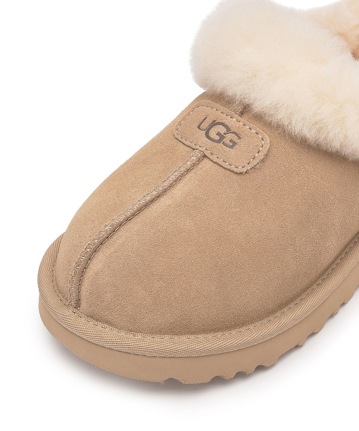 [무료반품]퍼 카라 스웨이드 슬립온 슈즈(타제트)) W